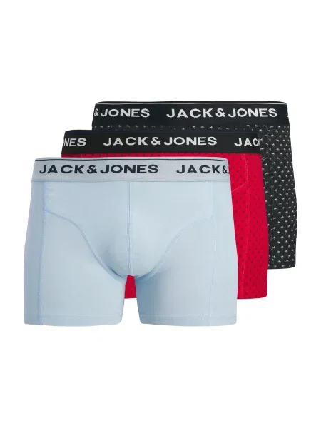 JACK & JONES Boksarice JACPALMTREE svetlo modra / rdeča črna