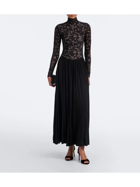 Rochie maxi Zimmermann din jerseu negru