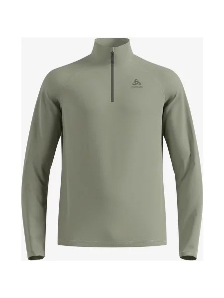 Koszulka z długim rękawem Odlo Besso Half Zip S szara