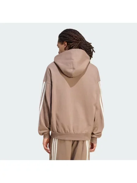 BLUZA Z KAPTUREM I 3 PASKAMI ADIDAS KIT biała