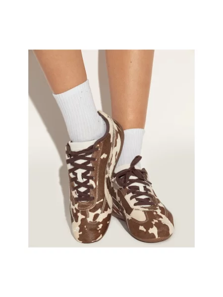 Sneakersy Puma skórzane brązowe