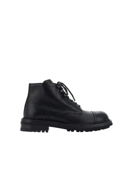 Botki Dolce And Gabbana skórzane czarne