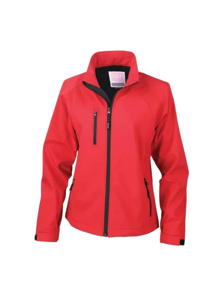 La Femme® Oddychająca Kurtka Wiatroodporna Typu Softshell czerwona