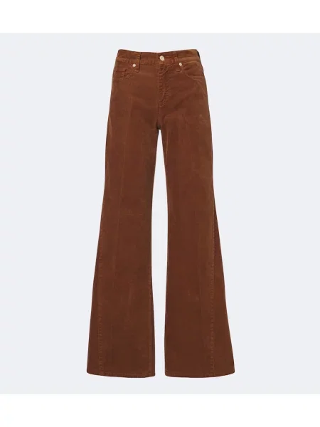 Pantaloni 7 For All Mankind de catifea cord maro