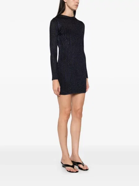 Lung rochie Missoni tricotate negru