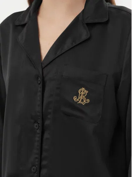 LAUREN RALPH LAUREN Pižama črna