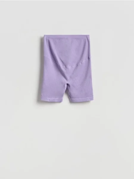 Reserved Prążkowane kolarki lawendowy