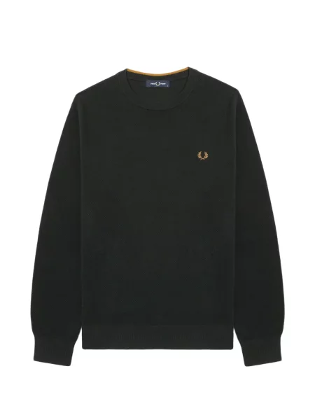 Pulover Fred Perry cu broderie negru