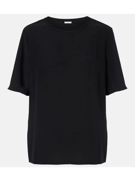 Tricou Joseph de mătase negru