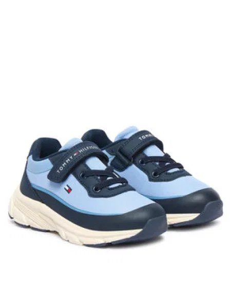 Tommy Hilfiger Laisvalaikio batai Low Cut Lace-Up/Velcro Sneaker M mėlyna