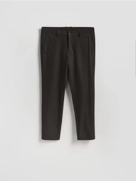 Reserved Pantaloni chino slim fit maro-închis maro