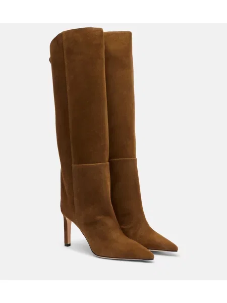 Cizme Jimmy Choo din piele de căprioară verde