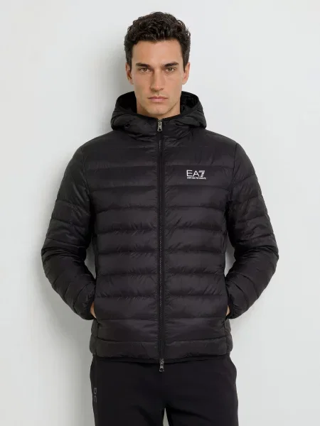 Emporio Armani Lehká Péřová Bunda Core Identity černá