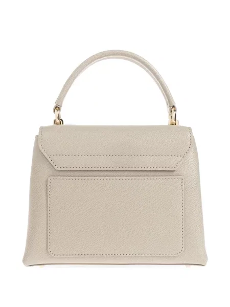 Geantă shopper Furla din piele gri