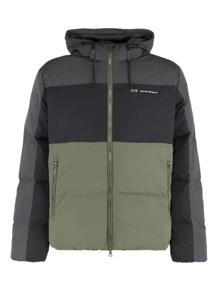 Geacă cu puf Ea7 Emporio Armani verde