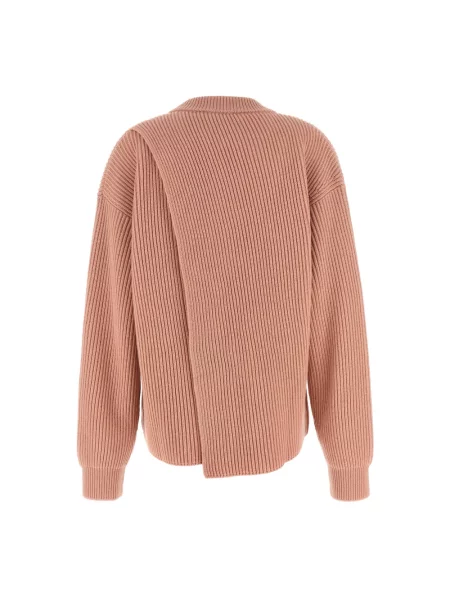 Sweter Jil Sander wełniany różowy