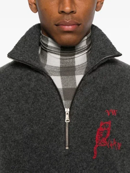 Pulover Vivienne Westwood cu broderie gri