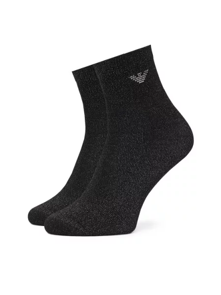 Dlouhé ponožky Emporio Armani černé