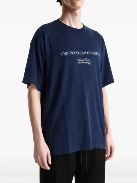 Tricou Undercover cu imagine albastru