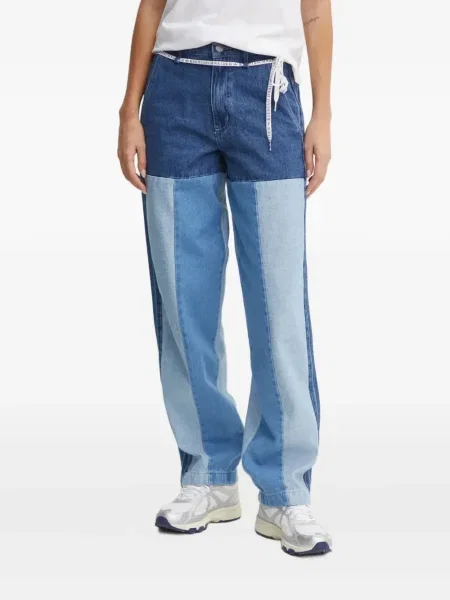 Pruhovaná džínová bunda Adidas s kapucí černá