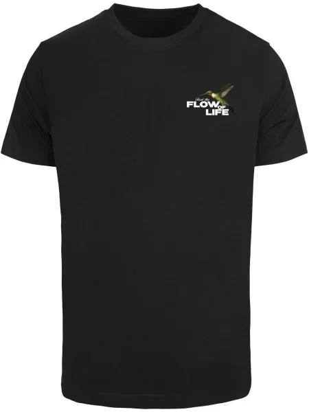 Mister Tee Tricou Flow Of Live verde / roșu orange / negru alb