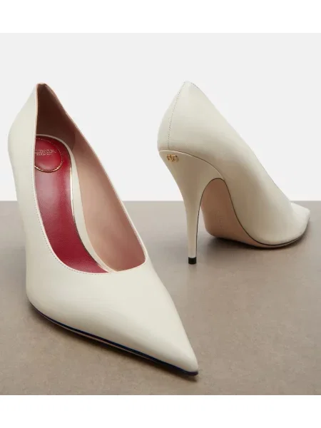 Pantofi cu toc Valentino Garavani din piele alb