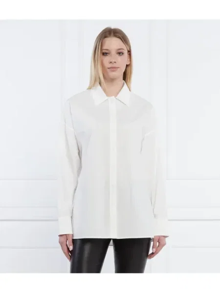 The Kooples Cămașă | Oversize fit alb