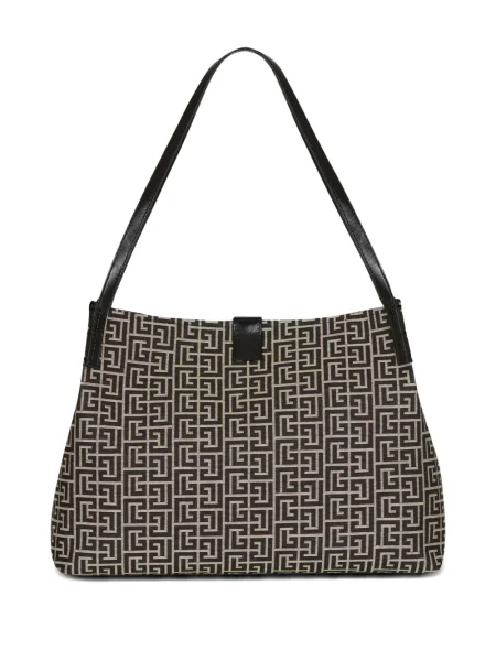 Torebka Balmain żakardowa czarna