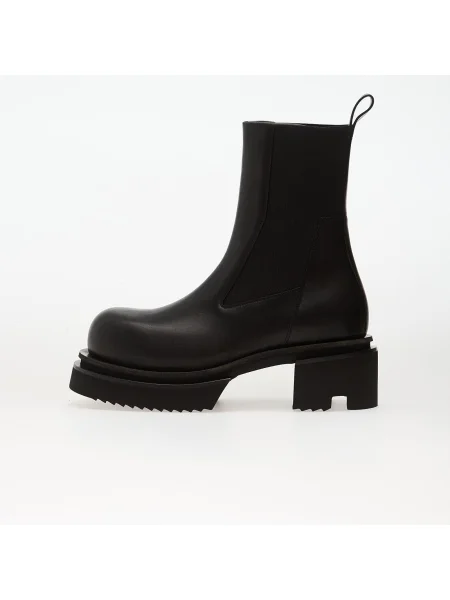 Kožené kotníkové boty Rick Owens černé