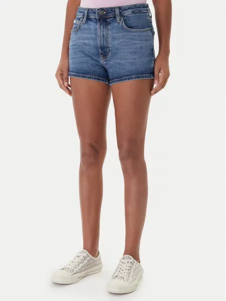 Guess Jeans kratke hlače ženske traper plava