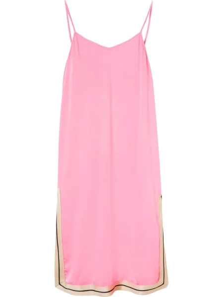 Rochie midi Palm Angels cu dungi roz