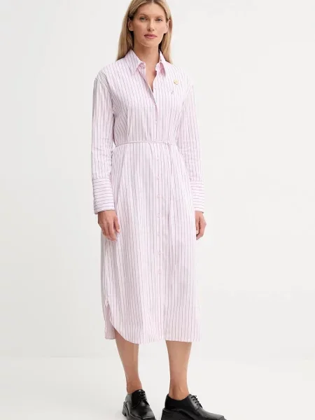 Kenzo rochie din midi drept roz