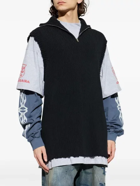Pulover Balenciaga tricotate negru