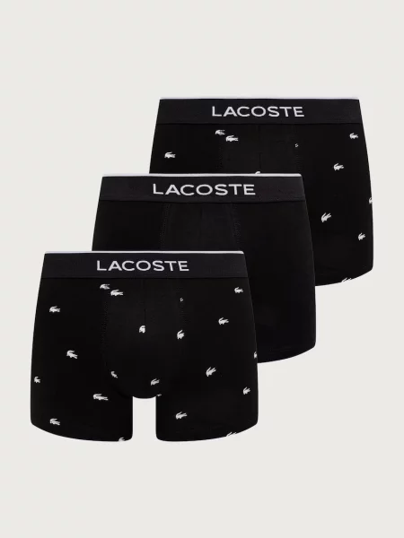 Lacoste testhezálló boxeralső férfi elasztánnal csomag fekete