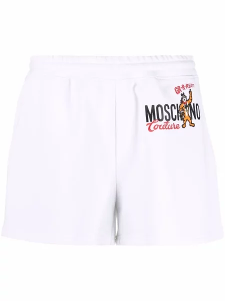 Pantaloni scurți Moschino alb
