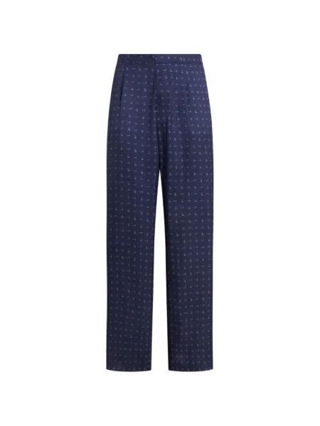 Pantaloni Etro cu imagine cu model paisley albastru