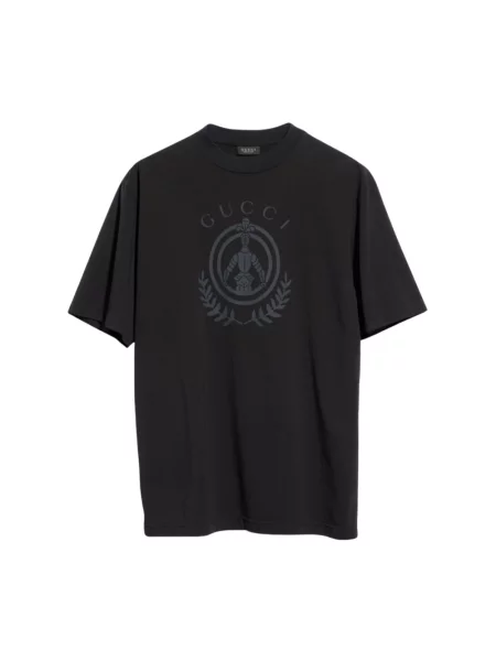 Koszulka Gucci z nadrukiem czarna