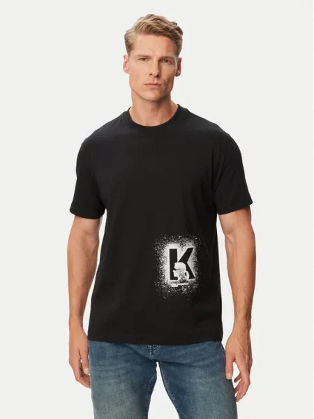 Karl Lagerfeld Jeans Póló fekete