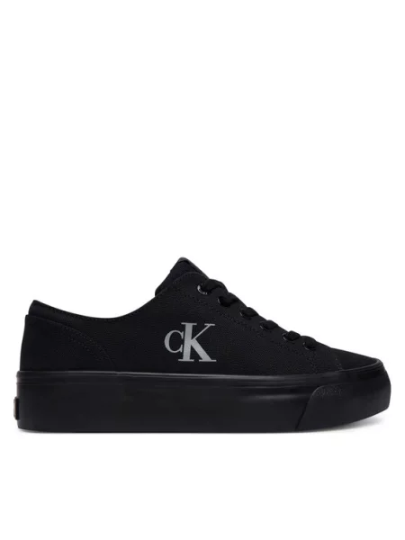 Calvin Klein Nízke tenisky sivá čierna