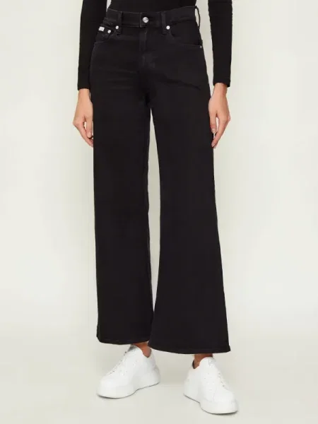 Calvin Klein Jeans Blugi | Relaxed fit | high waist negru