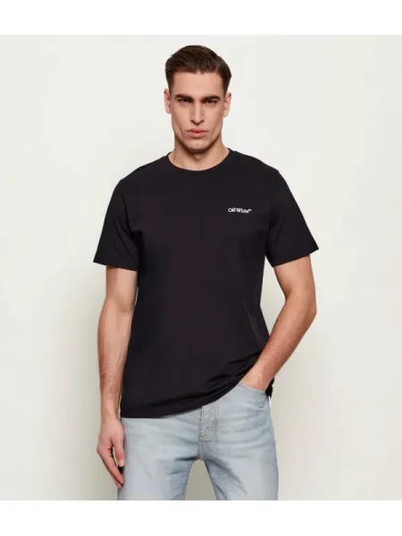 OFF-WHITE Tricou METAL ARROW alb
