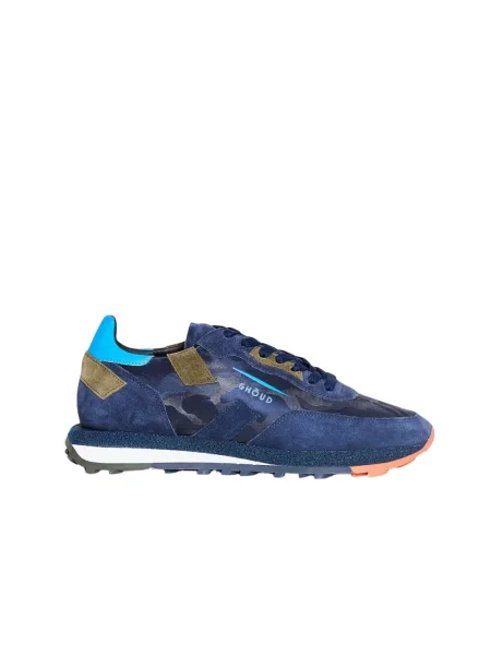 Sneakersy Ghoud w kamuflażu niebieskie