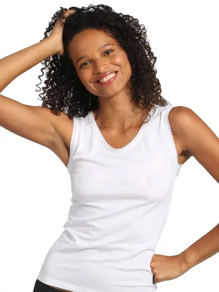 Женская майка однотонная из біла