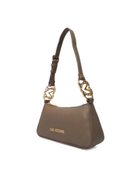 LOVE MOSCHINO Ročna torba rjava