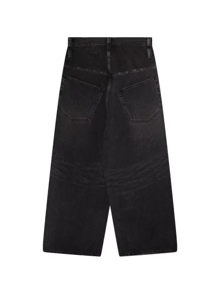 Blugi cu picior larg Protocol Index retro negru