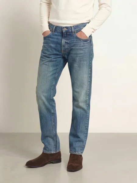 Boss Džíny Classic Slim Fit bright blue modré