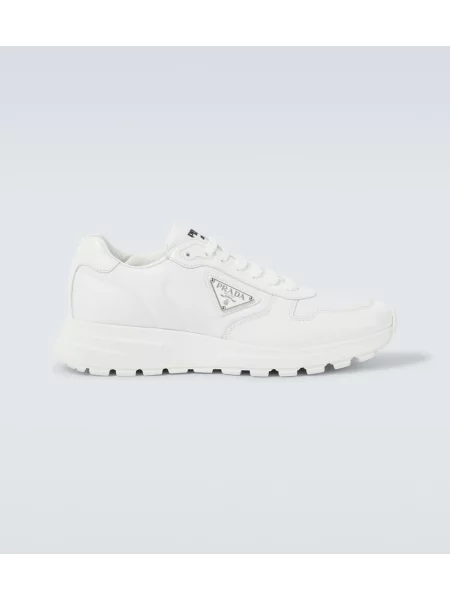 Kožené tenisky Prada biela