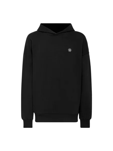Bluza z kapturem Philipp Plein z kapturem czarna