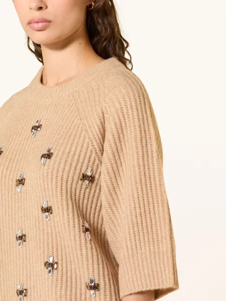 Inwear Úpletové Tričko Priskaiw S Ozdobnými Kamínky béžová