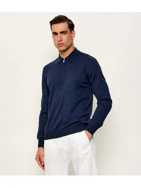 Tricou polo Gran Sasso de lână tenis